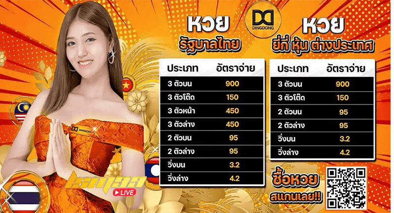 อัตราจ่าย DINGDONG หวย